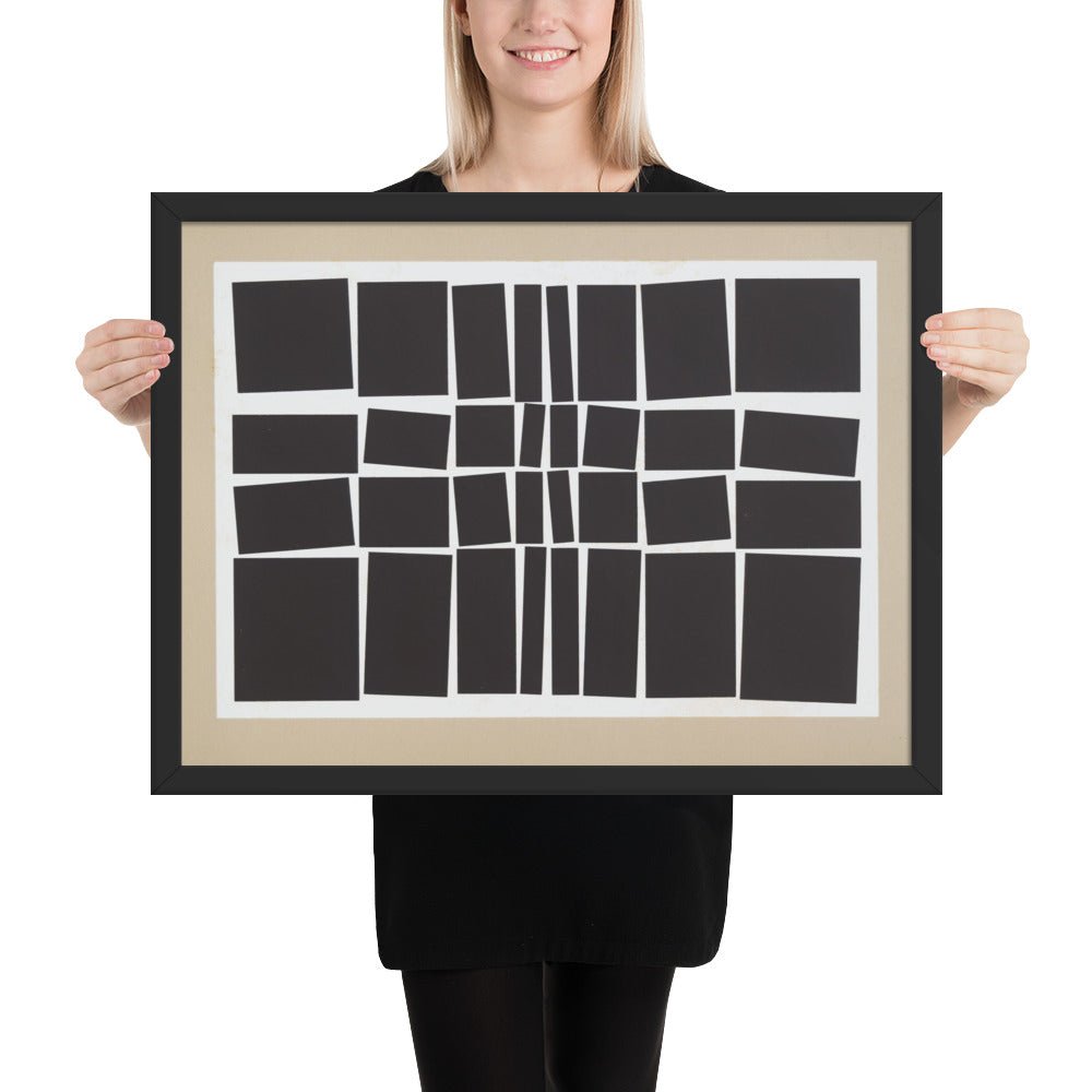 Metaesquema v2 by Hélio Oiticica, Framed poster