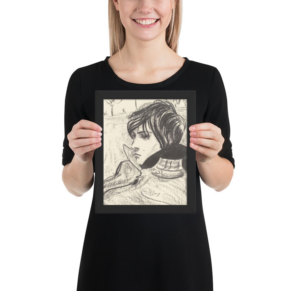 Nick by Elizabeth Peyton, Framed poster