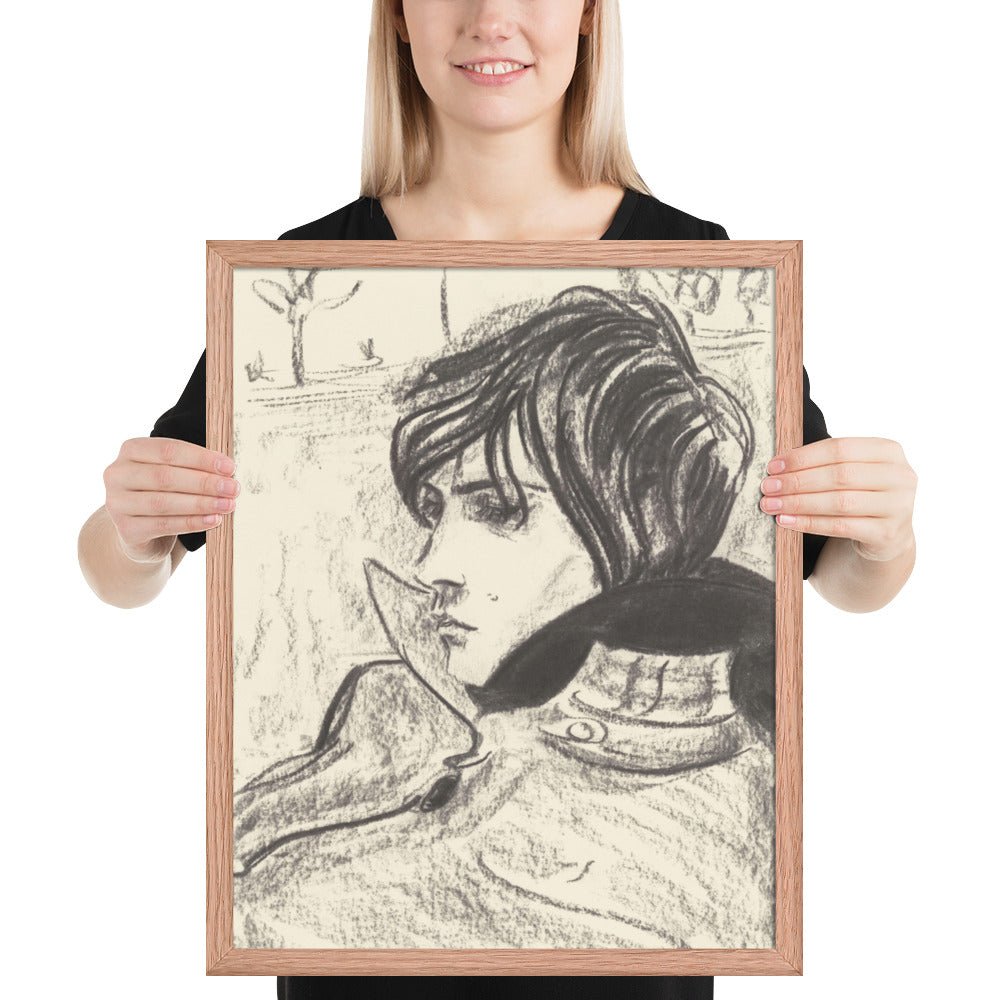 Nick by Elizabeth Peyton, Framed poster