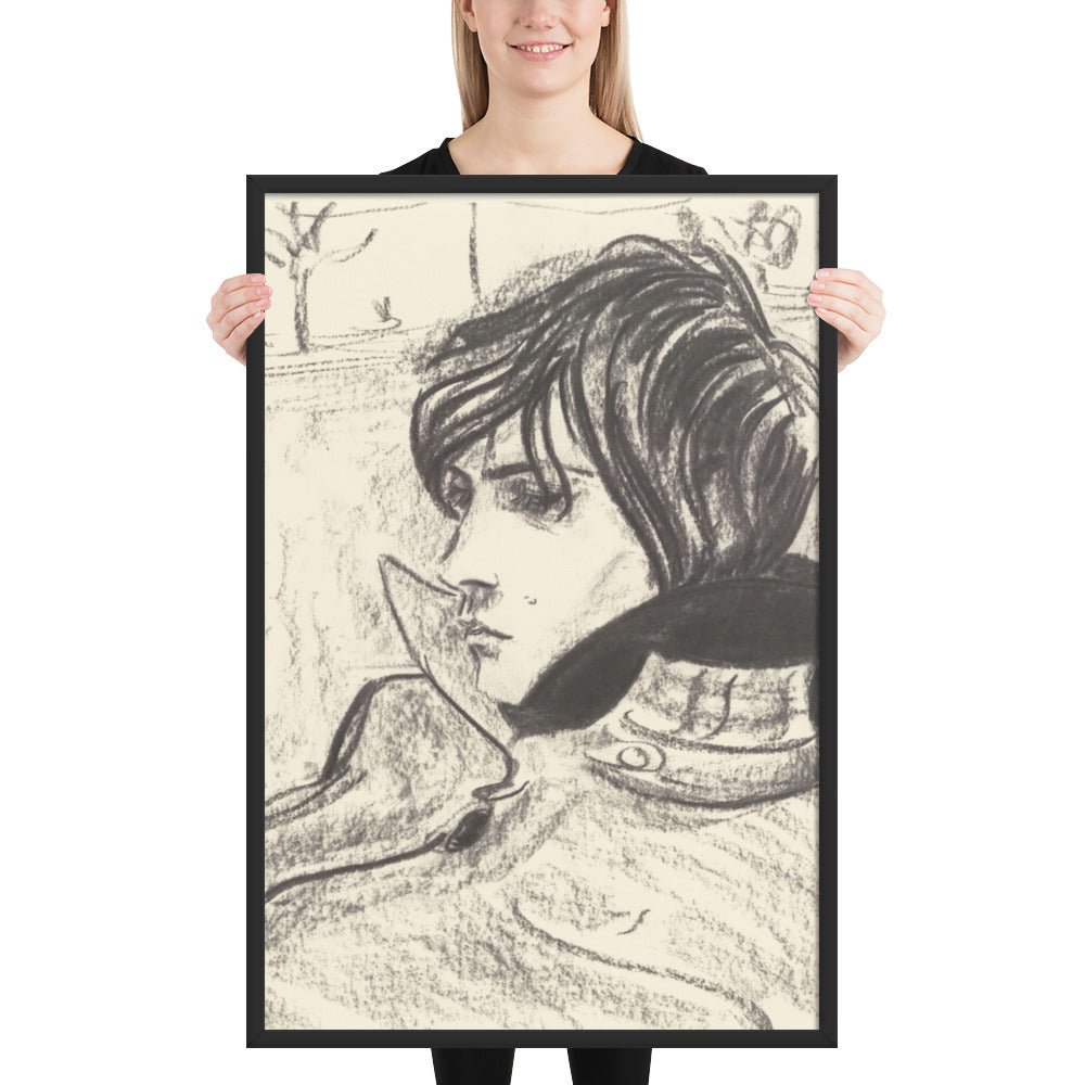 Nick by Elizabeth Peyton, Framed poster