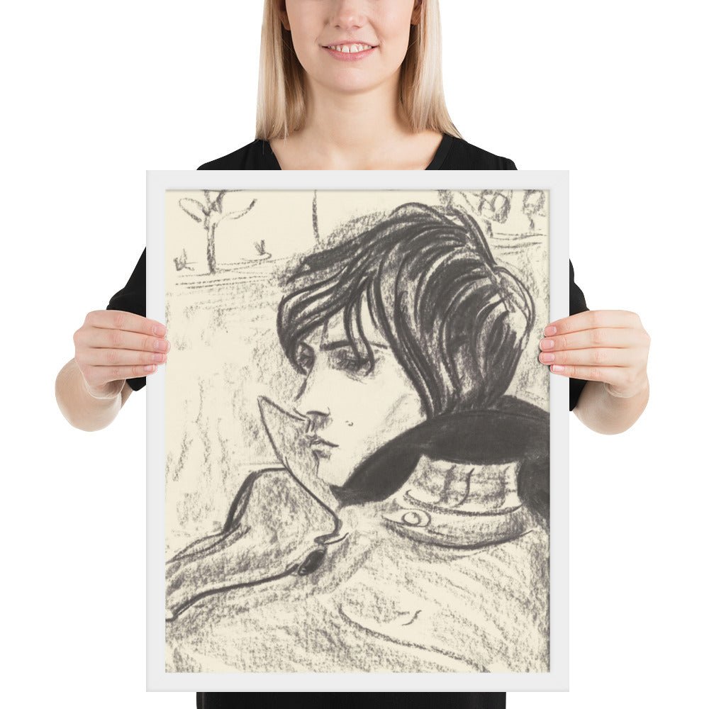 Nick by Elizabeth Peyton, Framed poster
