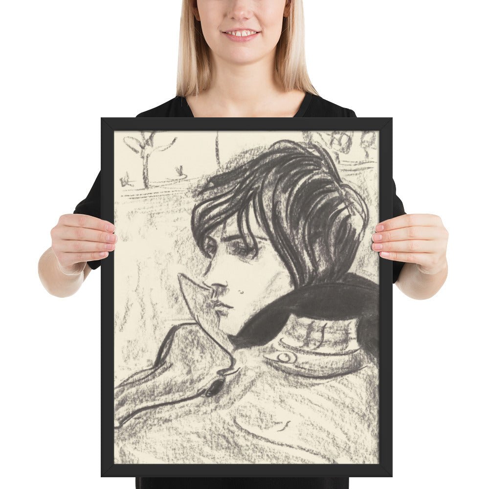 Nick by Elizabeth Peyton, Framed poster