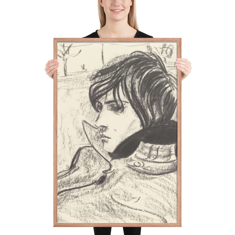 Nick by Elizabeth Peyton, Framed poster
