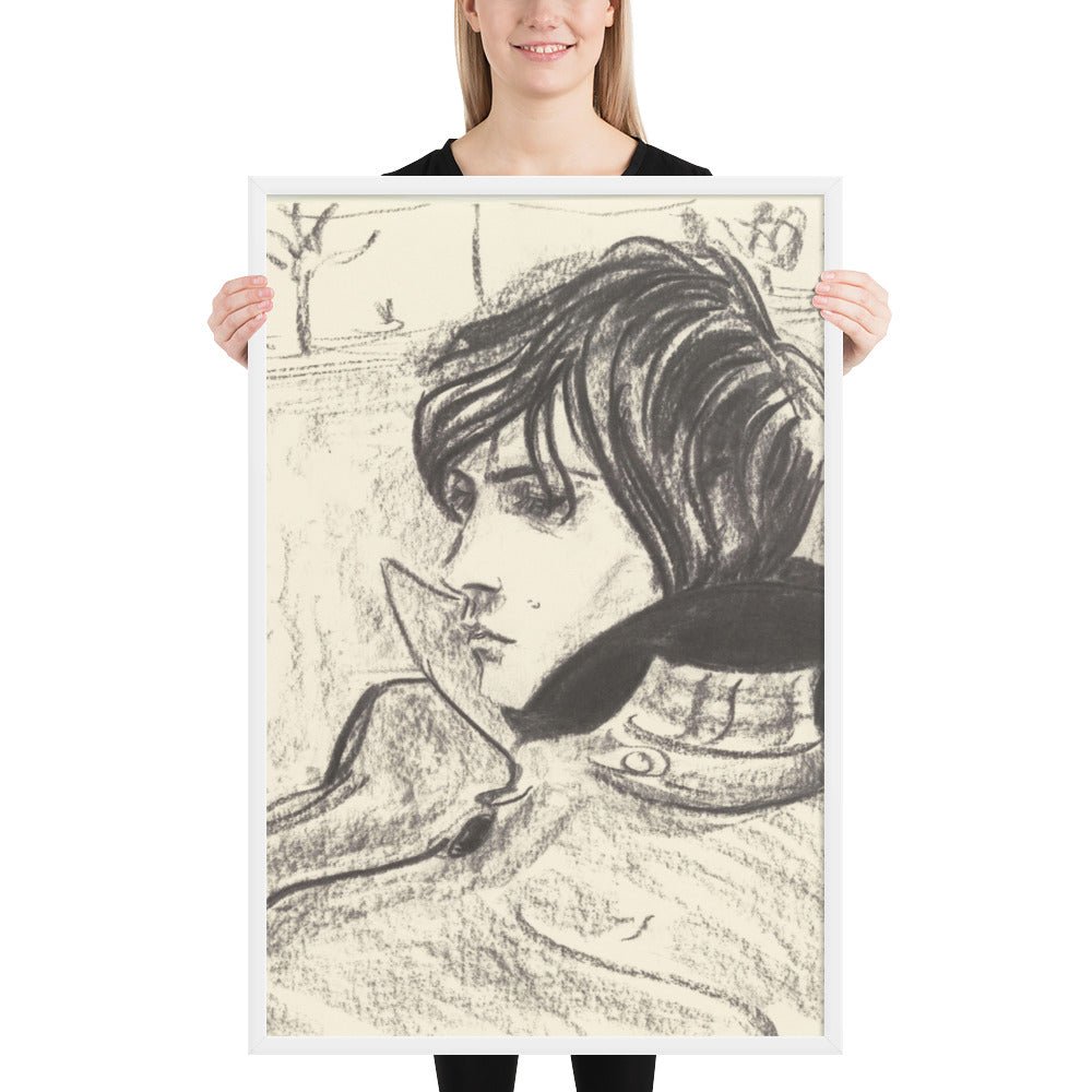 Nick by Elizabeth Peyton, Framed poster