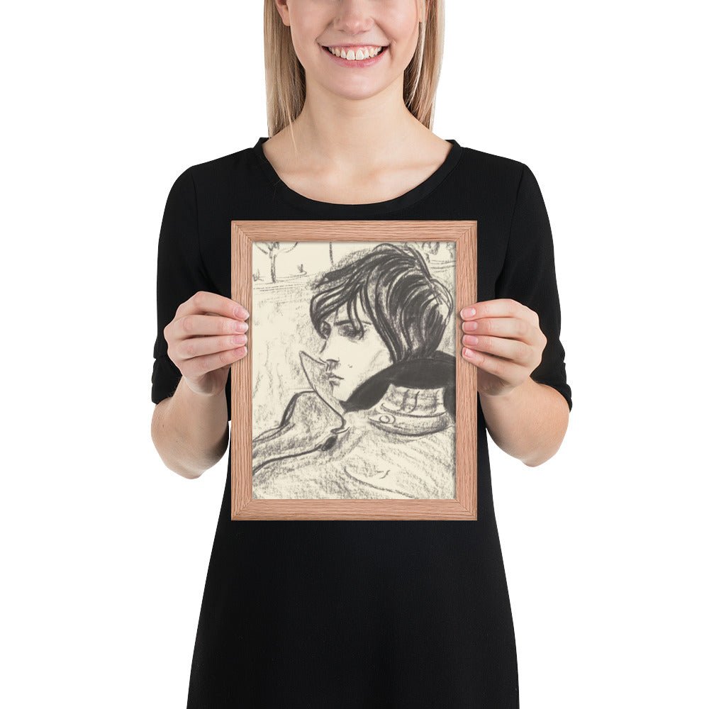Nick by Elizabeth Peyton, Framed poster