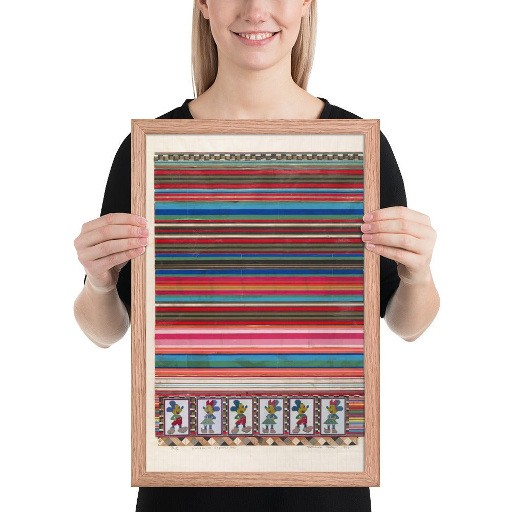 No 3 Horizon of Expectations, collage study for Universal Electronic Vacuum by Eduardo Paolozzi, Framed poster