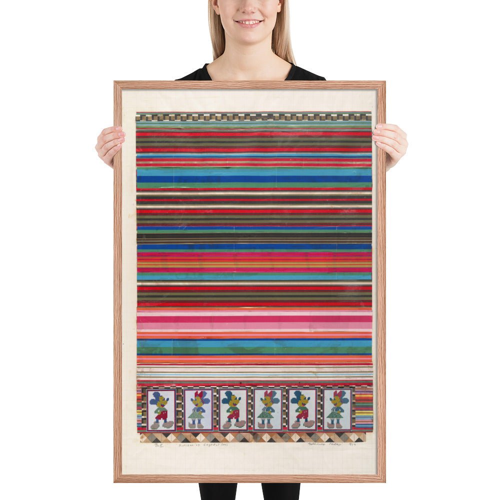 No 3 Horizon of Expectations, collage study for Universal Electronic Vacuum by Eduardo Paolozzi, Framed poster