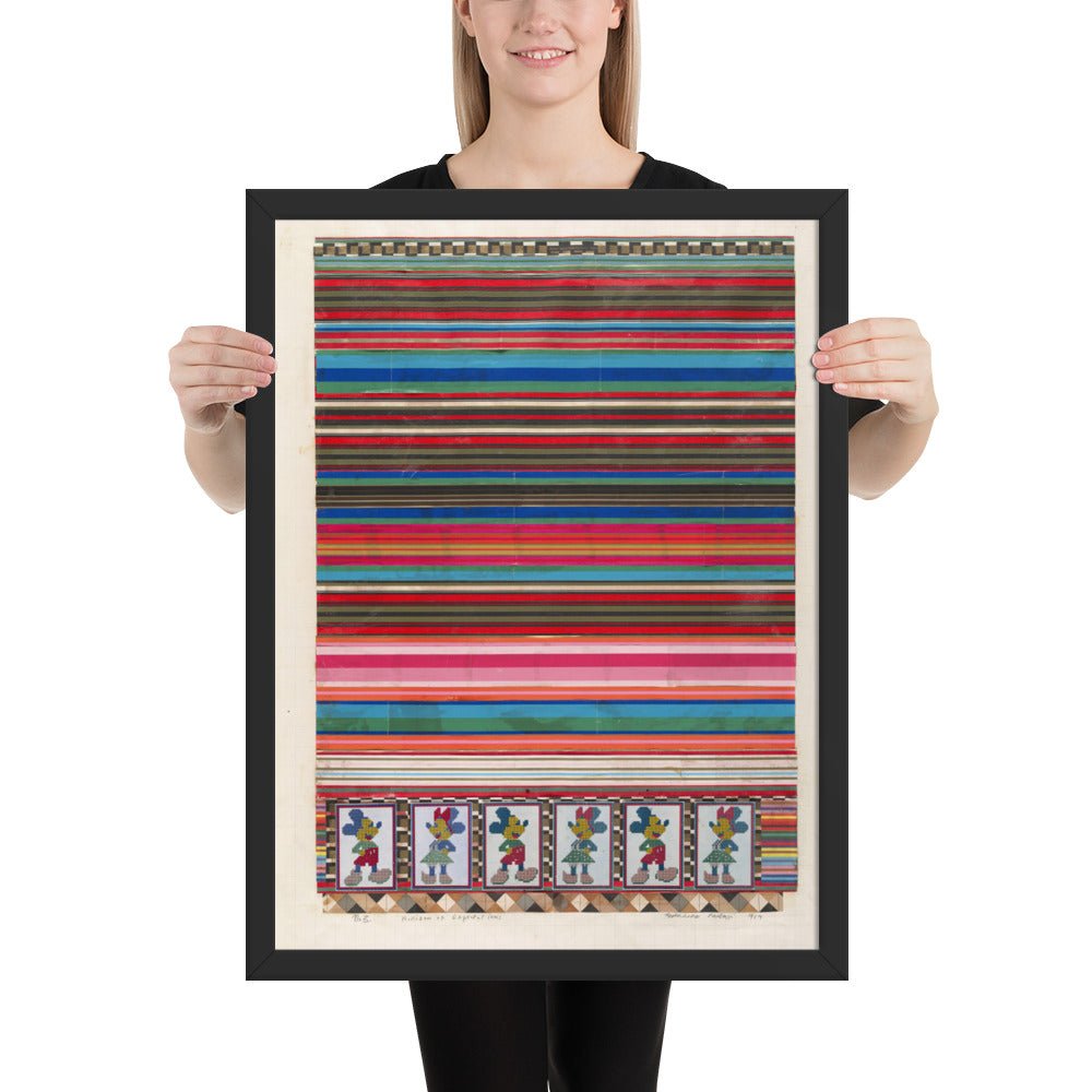 No 3 Horizon of Expectations, collage study for Universal Electronic Vacuum by Eduardo Paolozzi, Framed poster