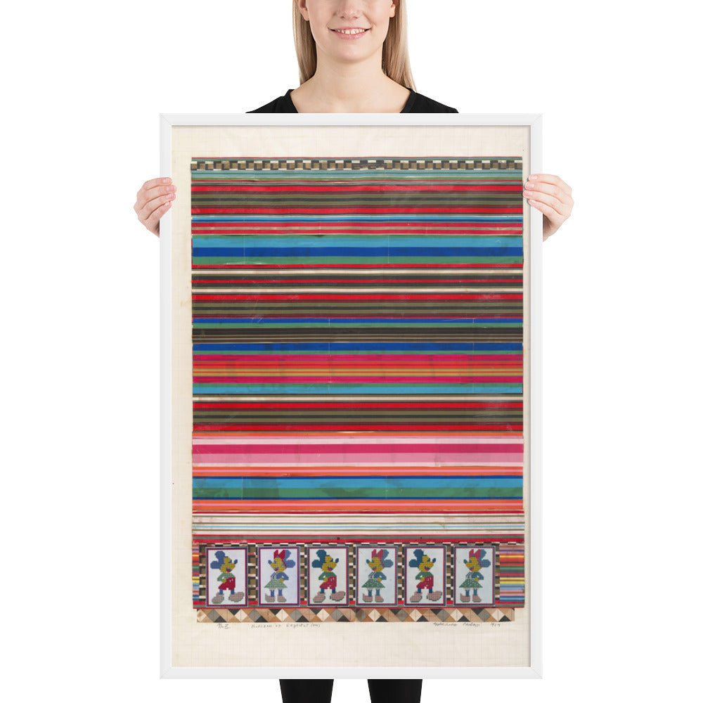 No 3 Horizon of Expectations, collage study for Universal Electronic Vacuum by Eduardo Paolozzi, Framed poster