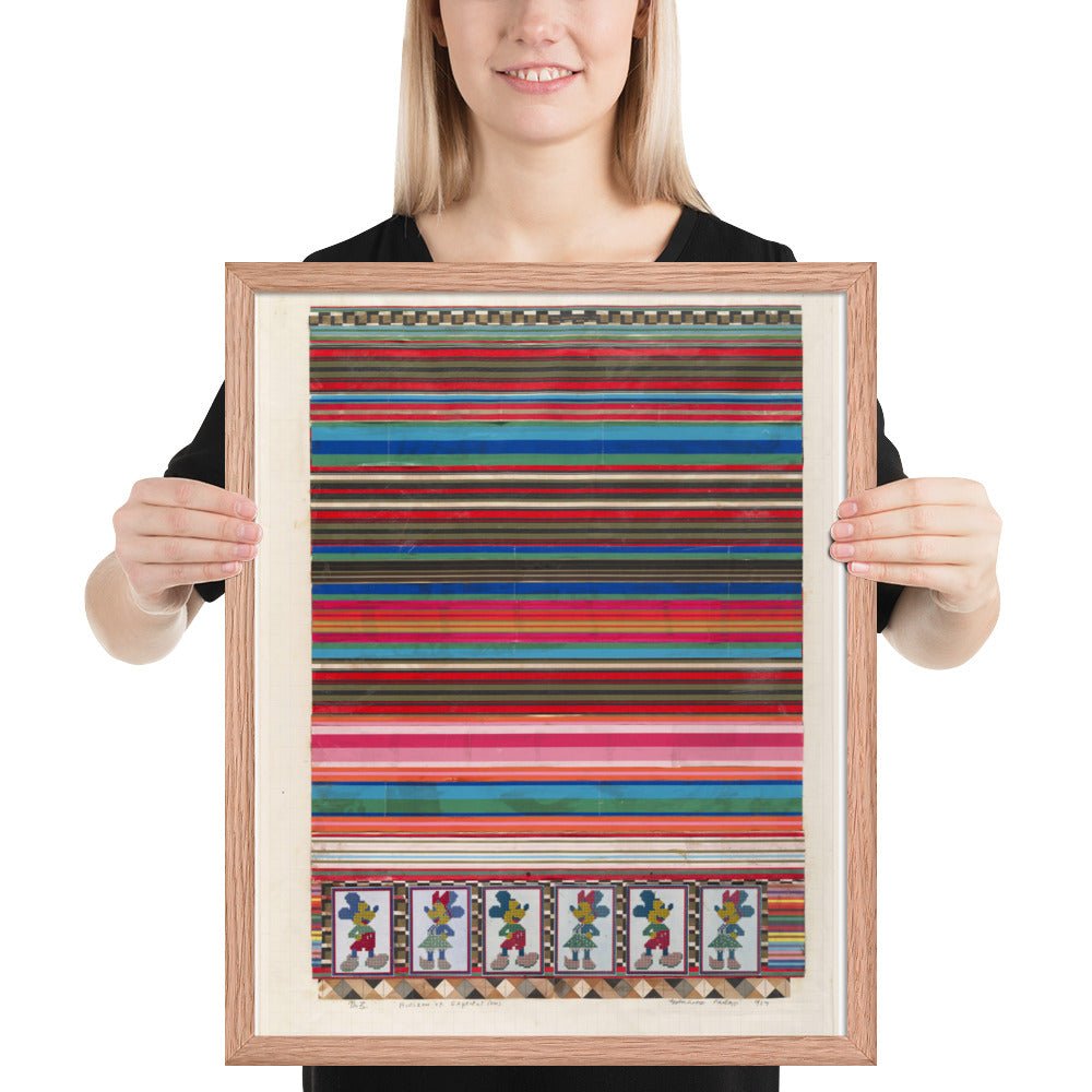 No 3 Horizon of Expectations, collage study for Universal Electronic Vacuum by Eduardo Paolozzi, Framed poster
