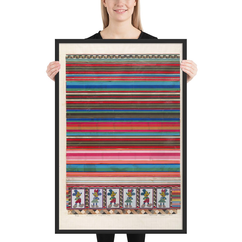 No 3 Horizon of Expectations, collage study for Universal Electronic Vacuum by Eduardo Paolozzi, Framed poster