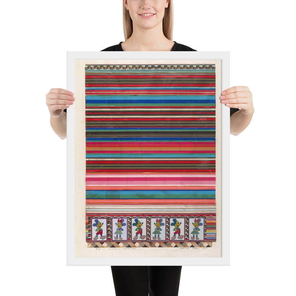 No 3 Horizon of Expectations, collage study for Universal Electronic Vacuum by Eduardo Paolozzi, Framed poster