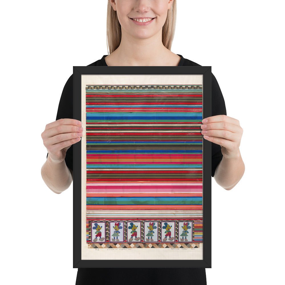 No 3 Horizon of Expectations, collage study for Universal Electronic Vacuum by Eduardo Paolozzi, Framed poster