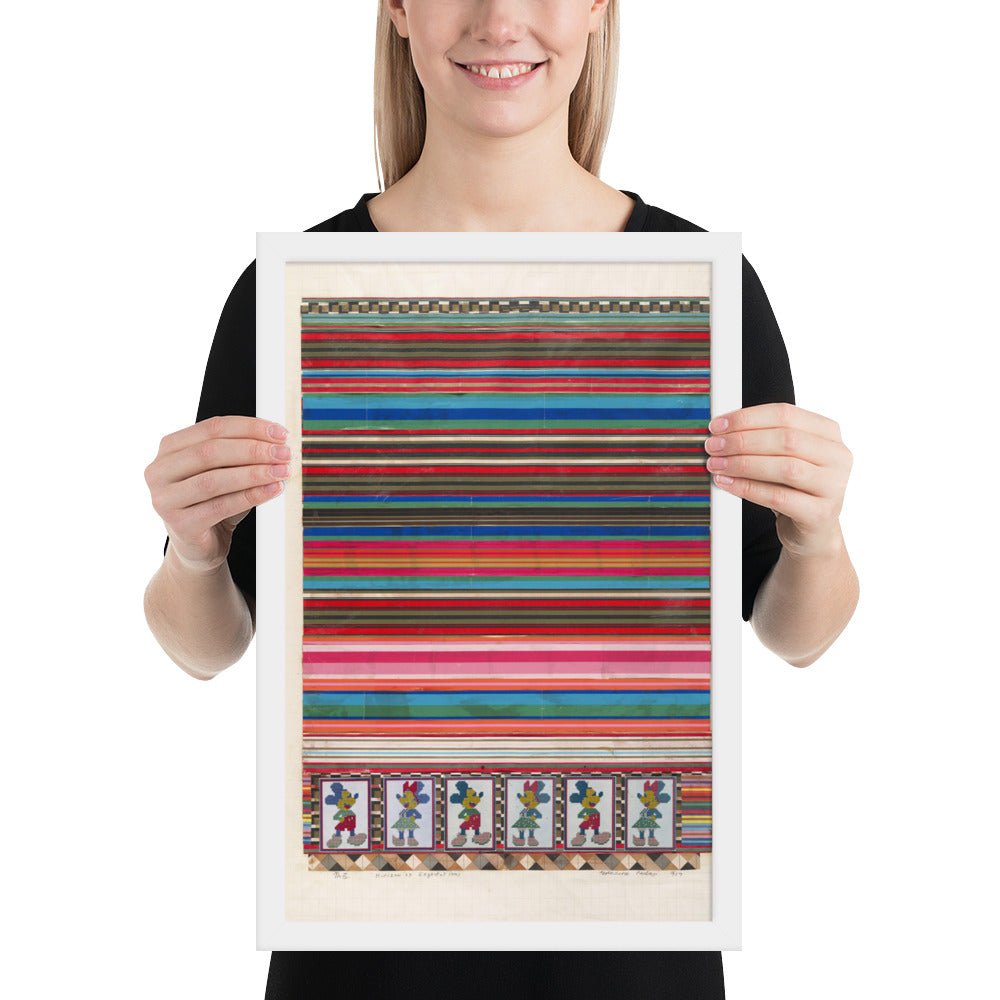 No 3 Horizon of Expectations, collage study for Universal Electronic Vacuum by Eduardo Paolozzi, Framed poster