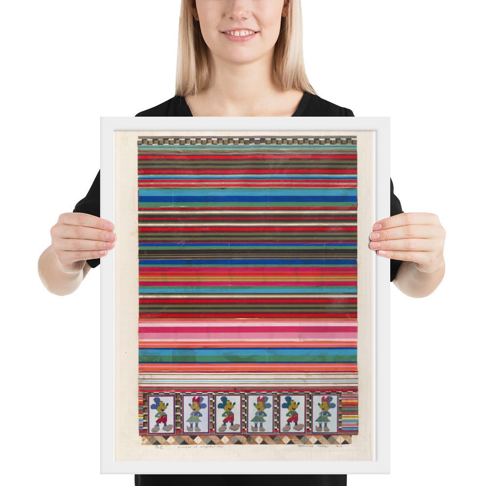 No 3 Horizon of Expectations, collage study for Universal Electronic Vacuum by Eduardo Paolozzi, Framed poster