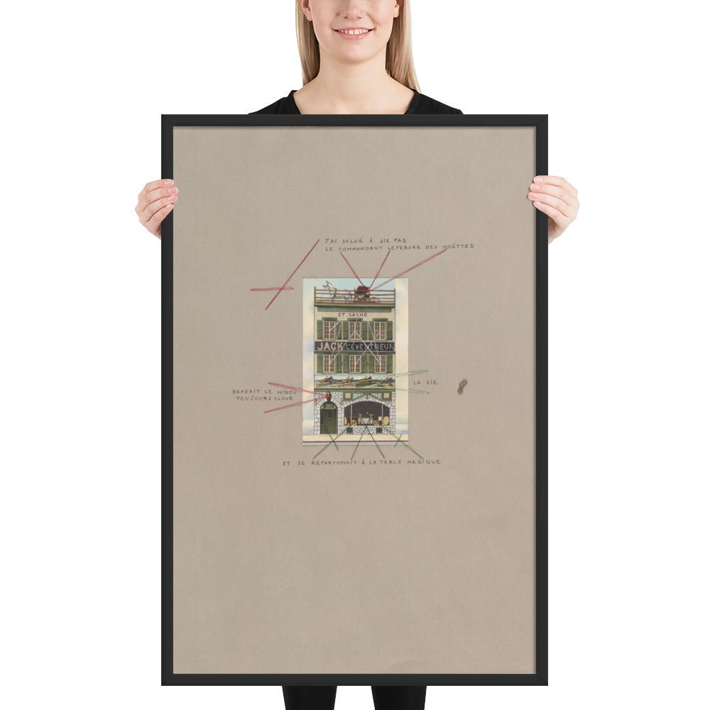 Objet from VVV Portfolio by André Breton - Poème, Framed poster
