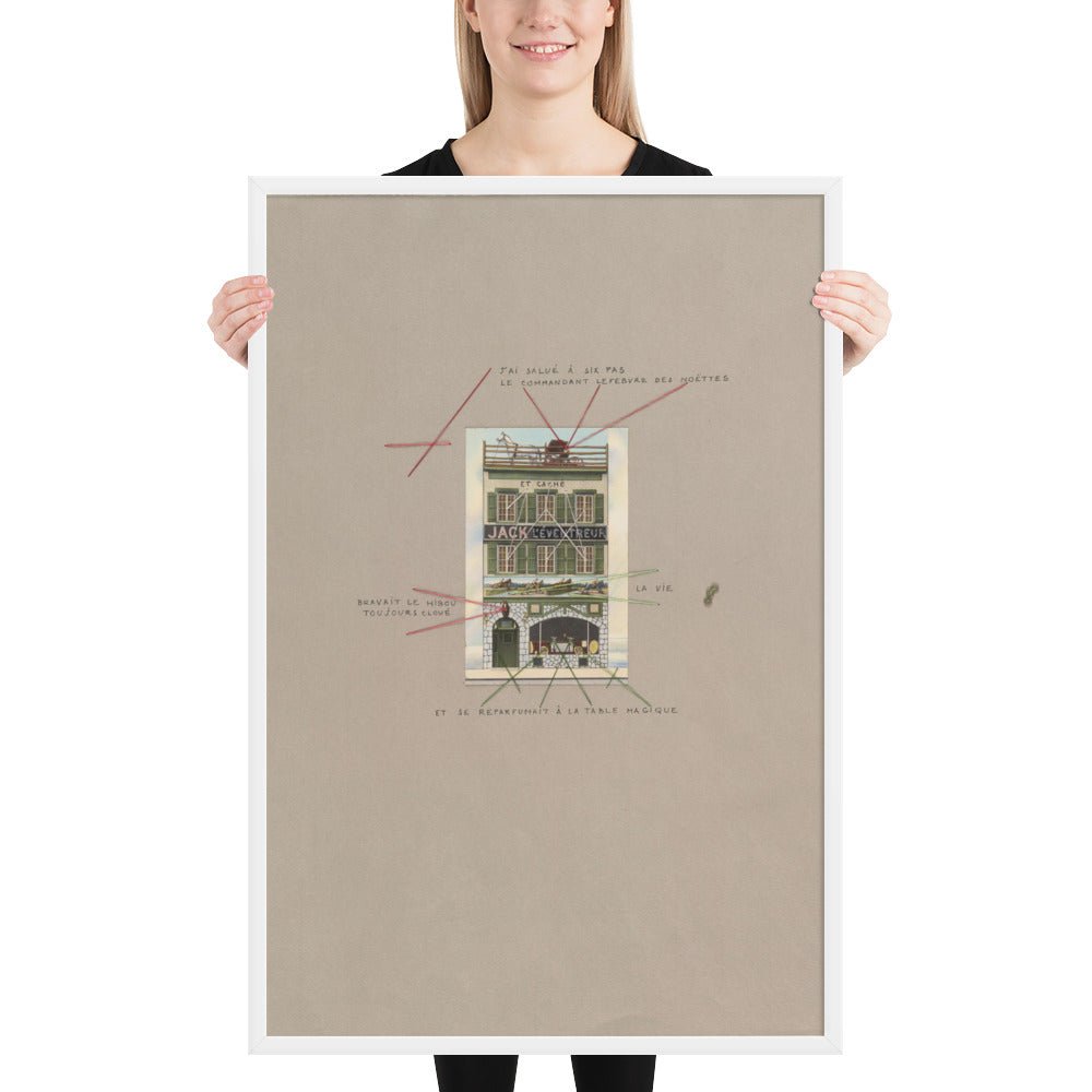 Objet from VVV Portfolio by André Breton - Poème, Framed poster