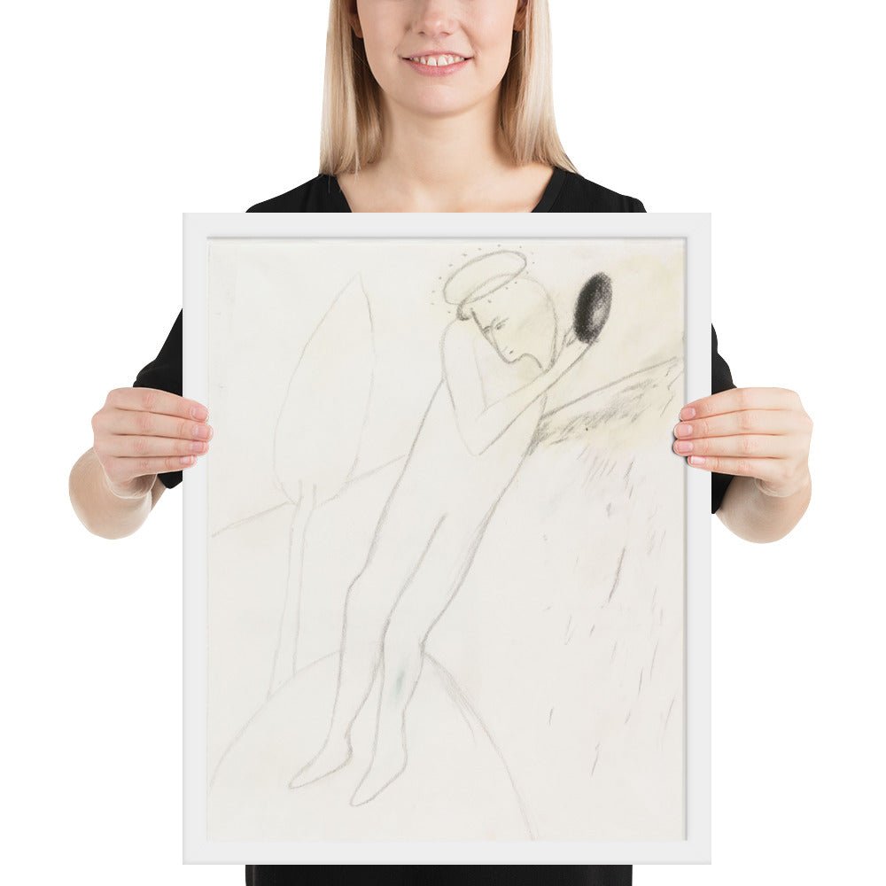 Palla-Santa by Enzo Cucchi, Framed poster