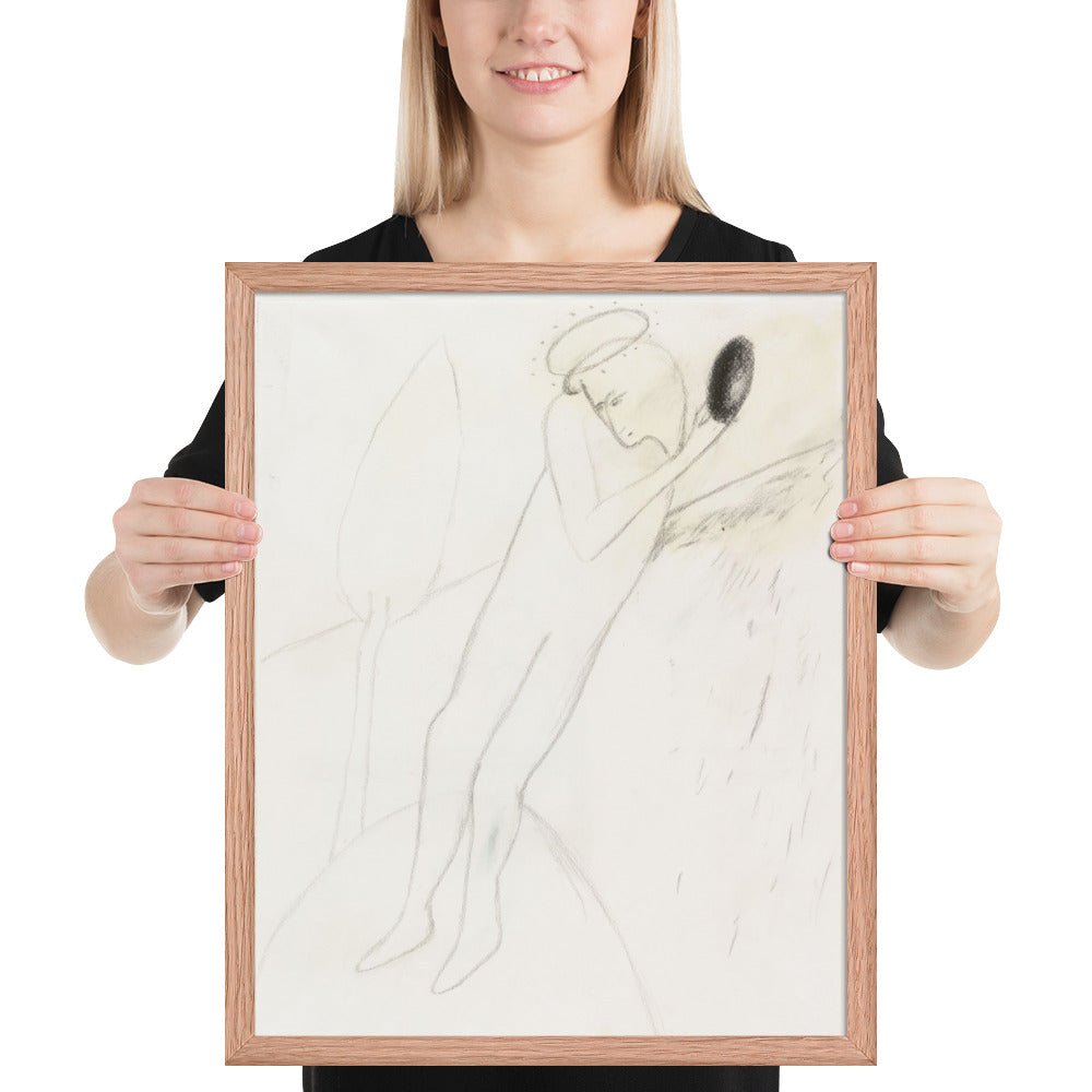 Palla-Santa by Enzo Cucchi, Framed poster