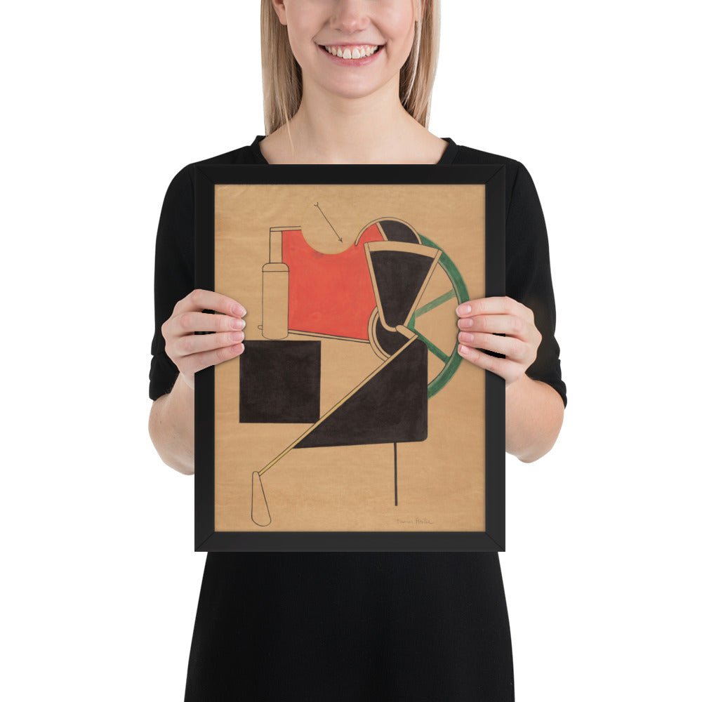 Pompe à combustible by Francis Picabia, Framed poster