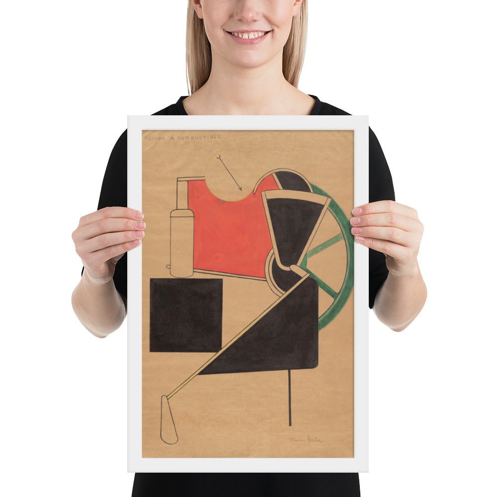 Pompe à combustible by Francis Picabia, Framed poster