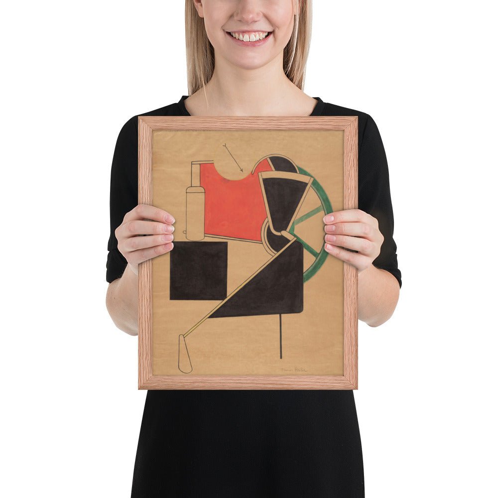 Pompe à combustible by Francis Picabia, Framed poster