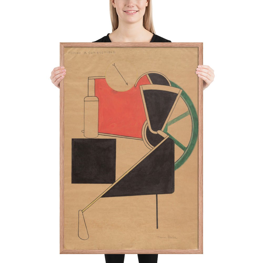 Pompe à combustible by Francis Picabia, Framed poster