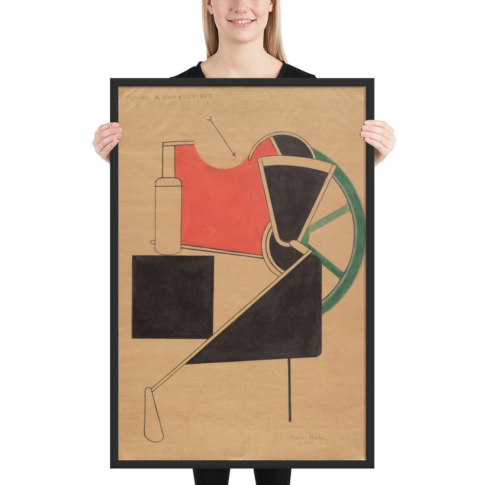 Pompe à combustible by Francis Picabia, Framed poster