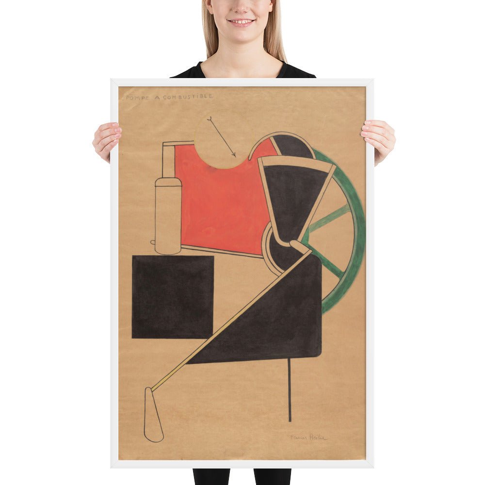 Pompe à combustible by Francis Picabia, Framed poster