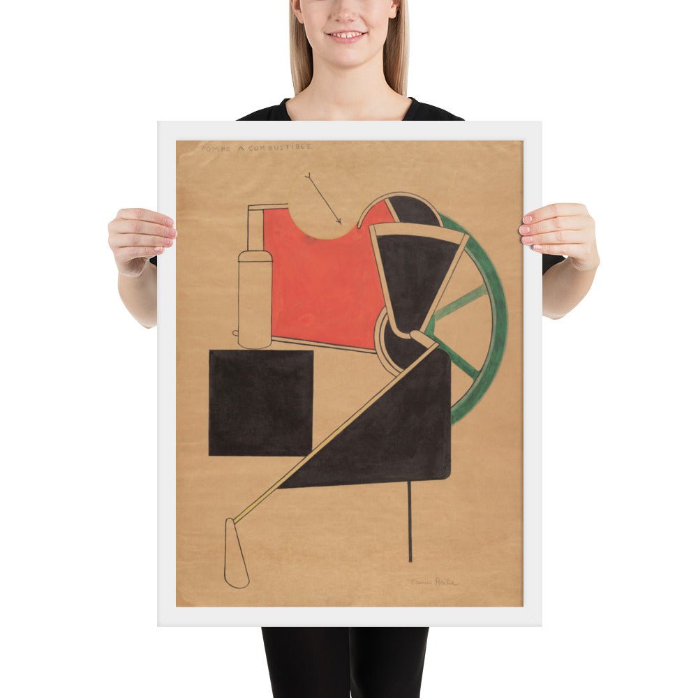 Pompe à combustible by Francis Picabia, Framed poster
