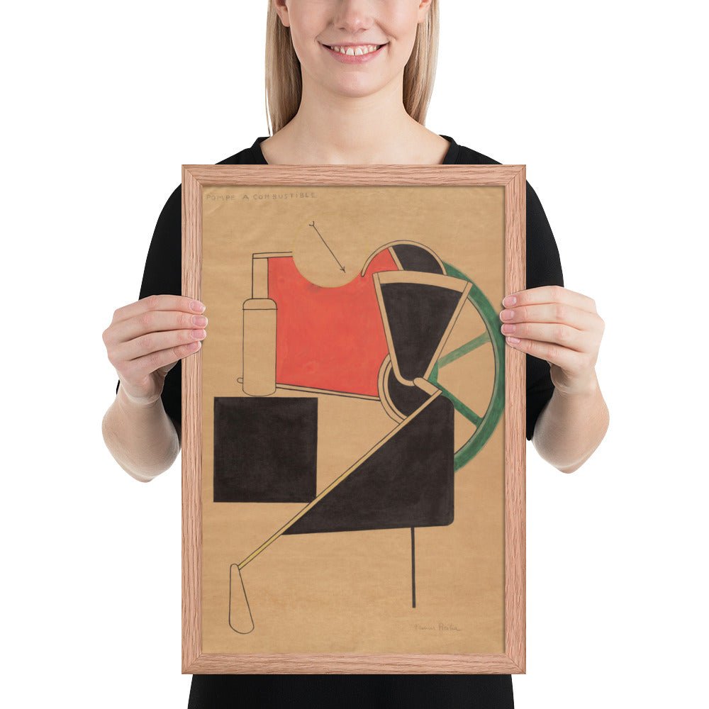 Pompe à combustible by Francis Picabia, Framed poster