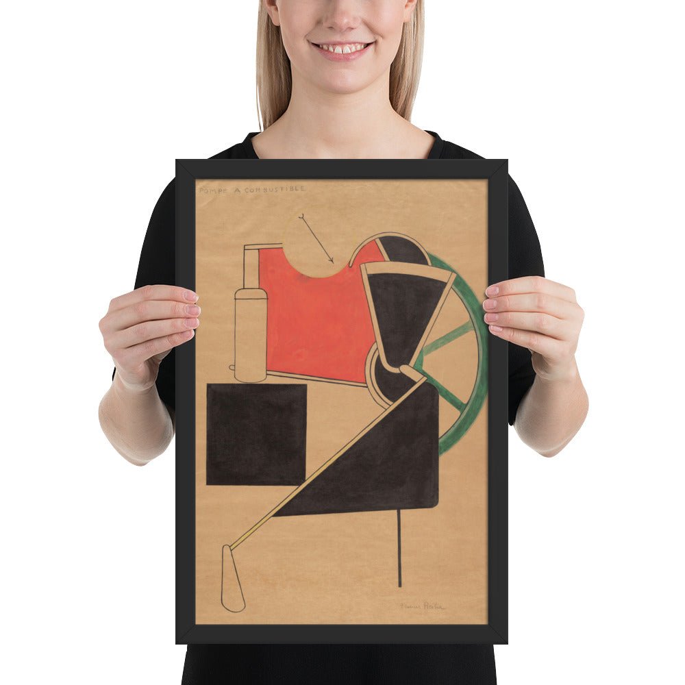 Pompe à combustible by Francis Picabia, Framed poster