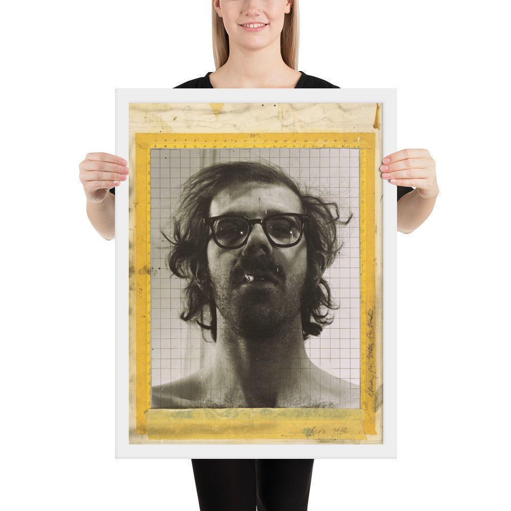 Portrait by Chuck Close - Study for Self, Framed poster