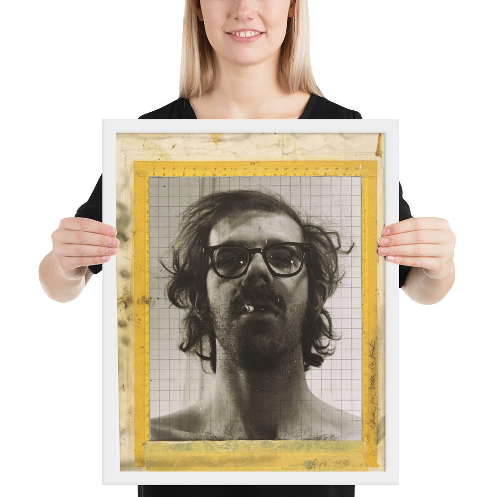Portrait by Chuck Close - Study for Self, Framed poster