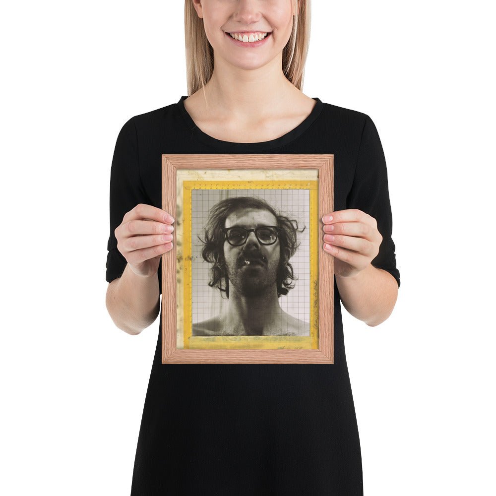 Portrait by Chuck Close - Study for Self, Framed poster