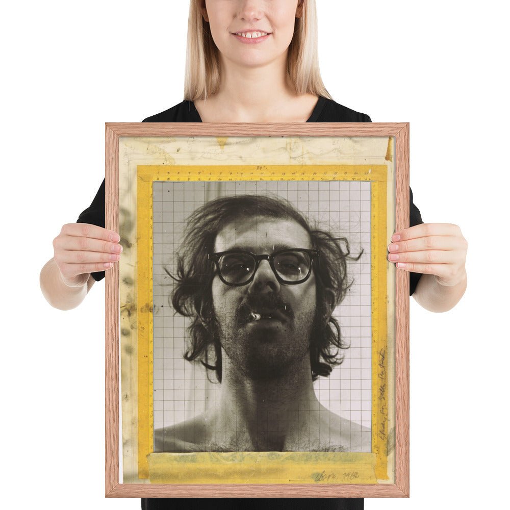 Portrait by Chuck Close - Study for Self, Framed poster