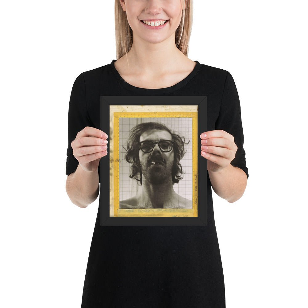 Portrait by Chuck Close - Study for Self, Framed poster