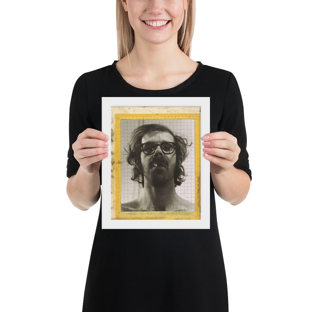 Portrait by Chuck Close - Study for Self, Framed poster