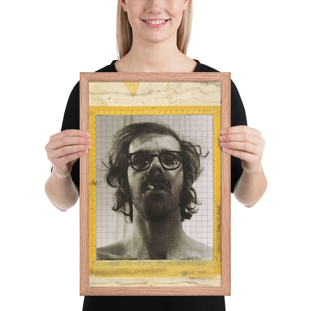 Portrait by Chuck Close - Study for Self, Framed poster