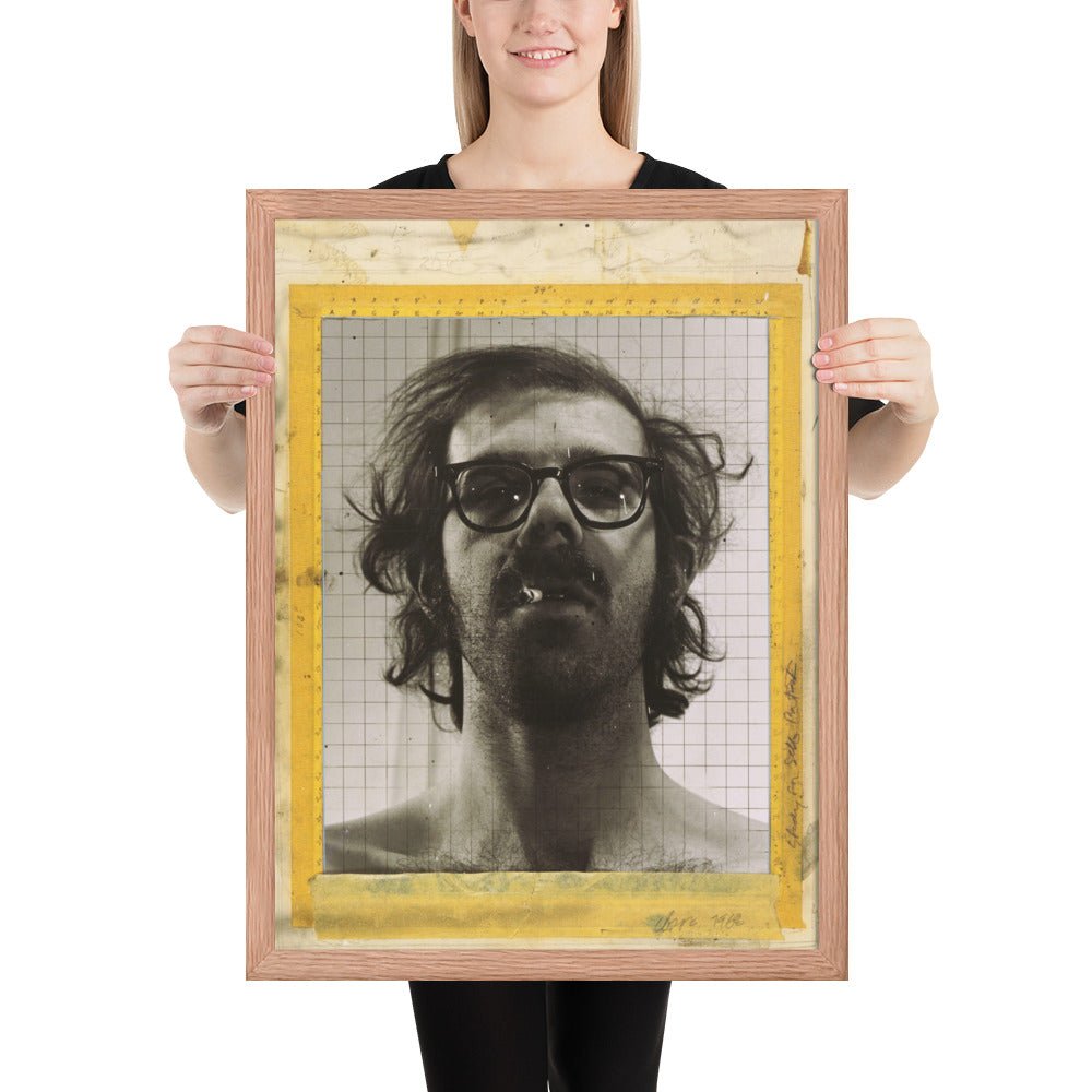 Portrait by Chuck Close - Study for Self, Framed poster