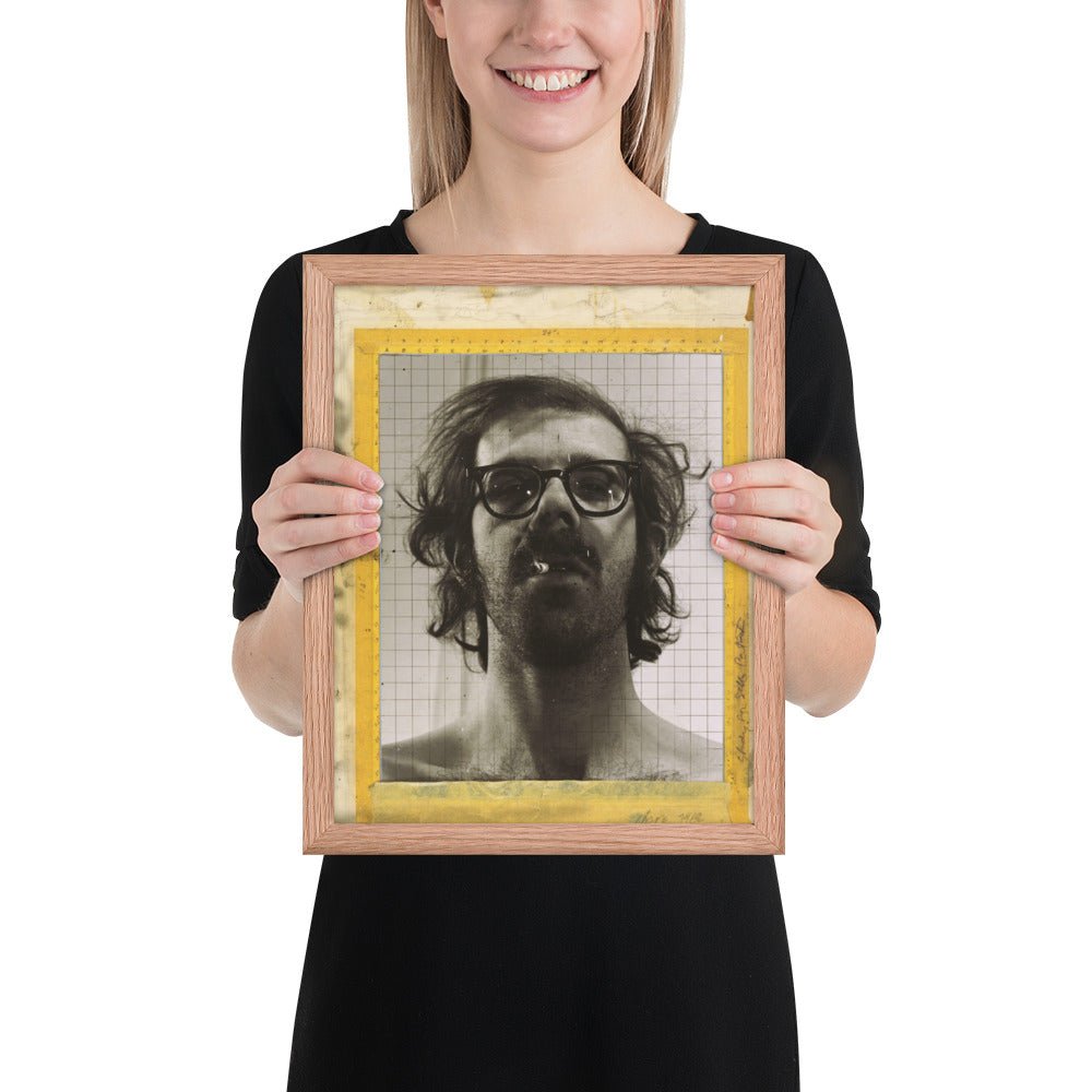 Portrait by Chuck Close - Study for Self, Framed poster