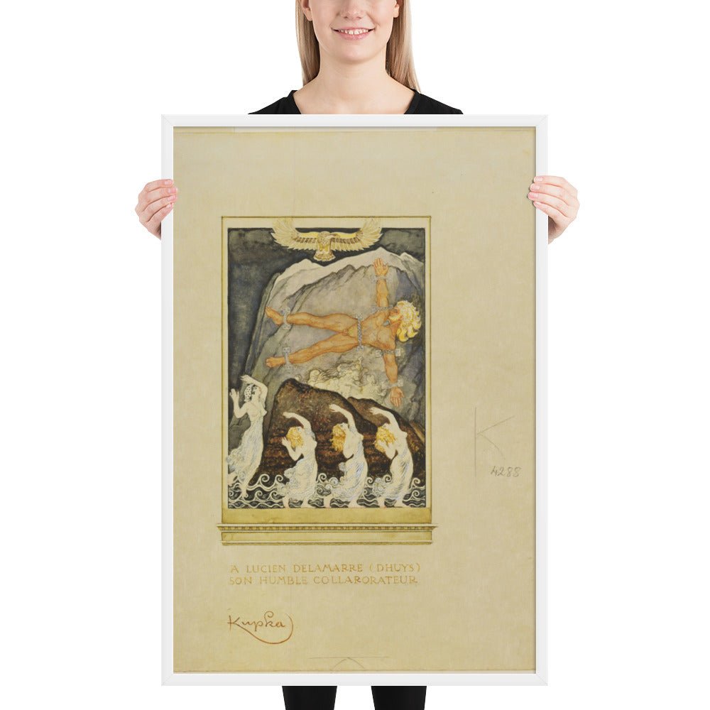 Prometheus by Frantisek Kupka, Framed poster