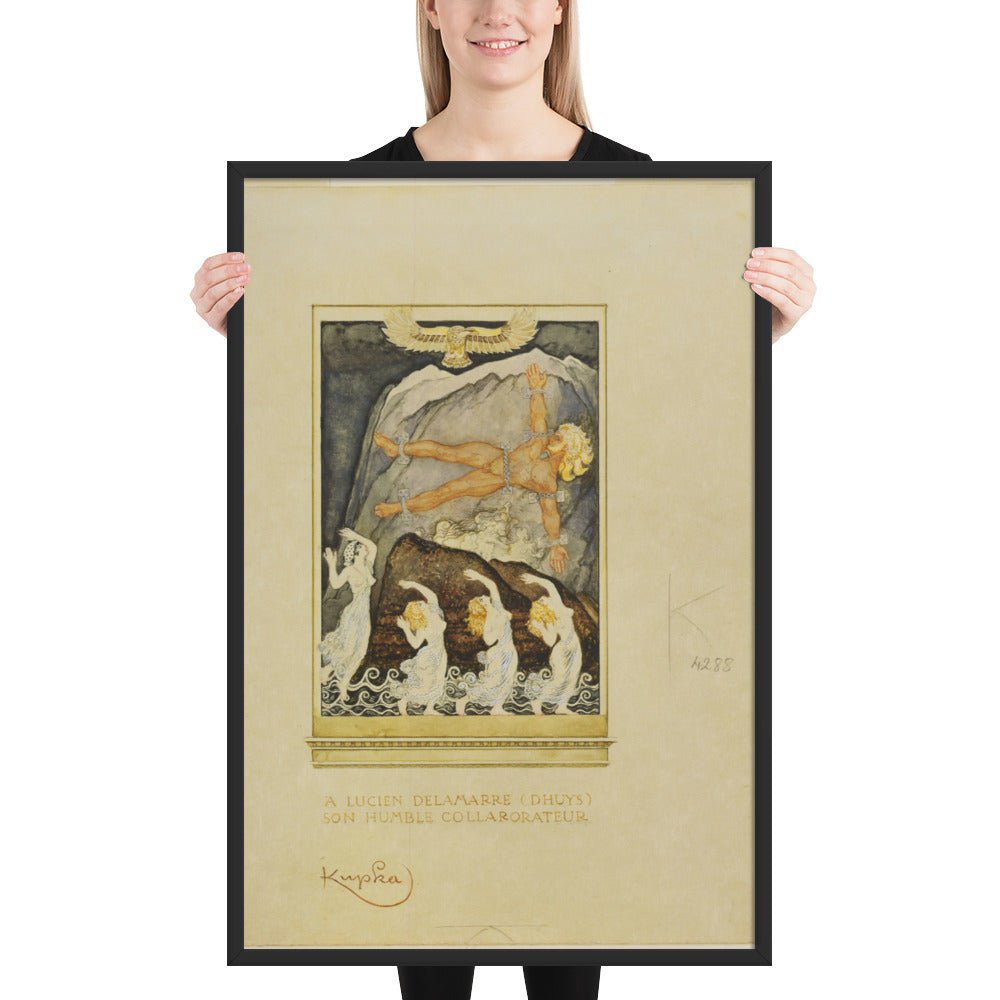 Prometheus by Frantisek Kupka, Framed poster