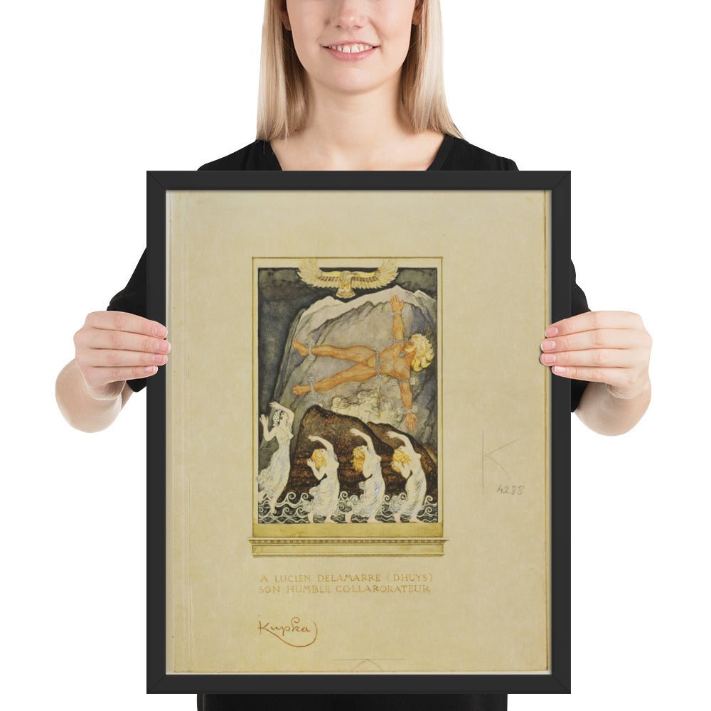 Prometheus by Frantisek Kupka, Framed poster