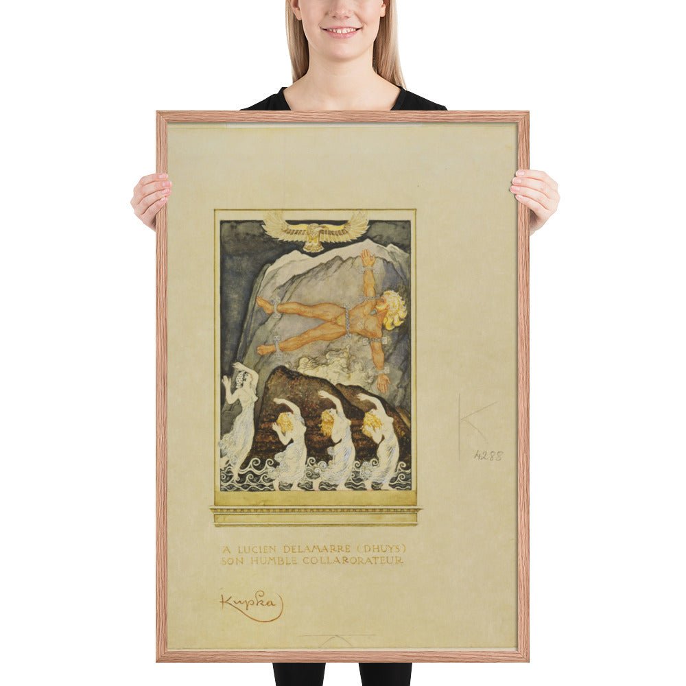 Prometheus by Frantisek Kupka, Framed poster