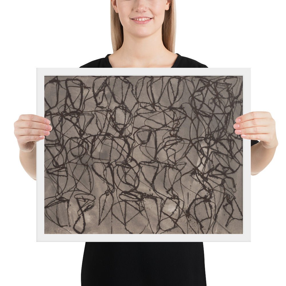 Rain by Brice Marden, Framed poster