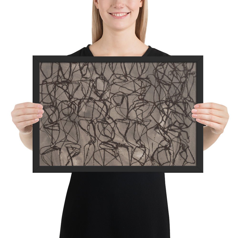 Rain by Brice Marden, Framed poster