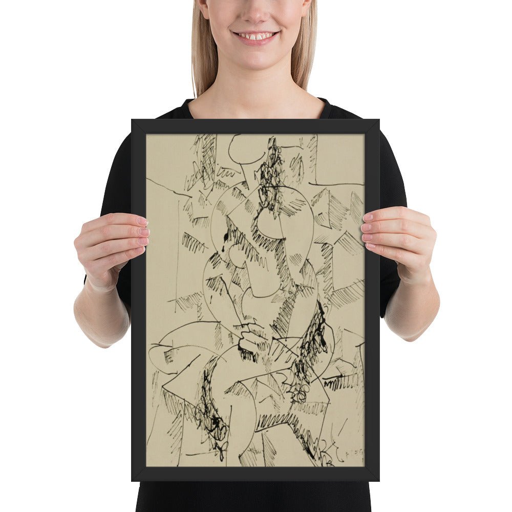Seated Nude of Forms by Fernand Léger, Framed poster