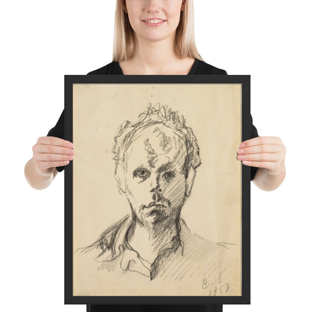 Self Portrait by Claes Oldenburg, Framed poster