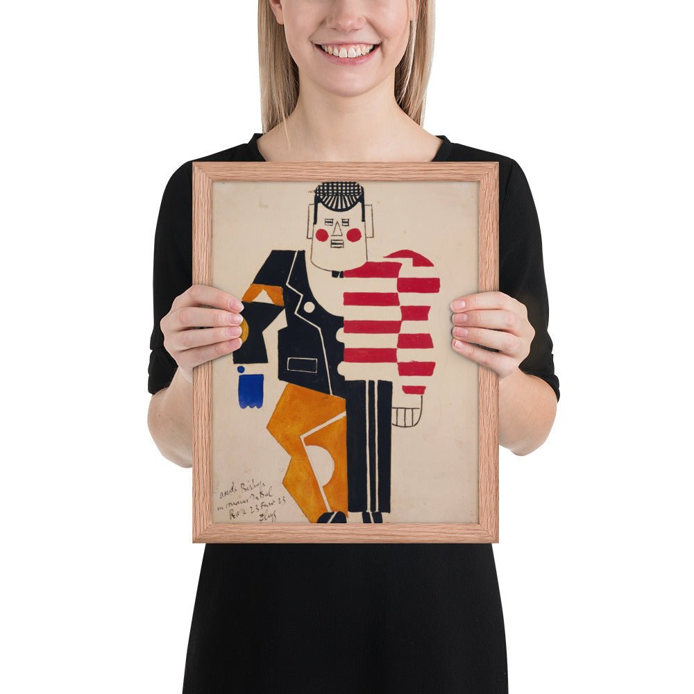 Skating Rink Design for Costume for the Ballet Suédois, Paris, 1922 by Fernand Léger, Framed poster